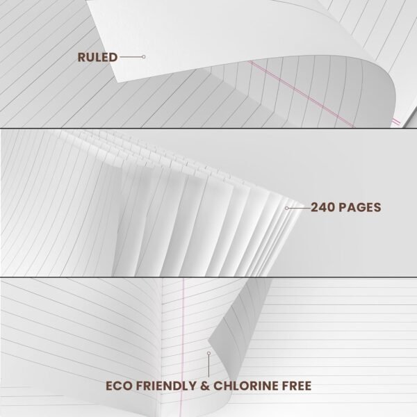 Classmate Augmented Reality Notebooks - 240 Pages | Pack of 3 Long Size Ruled Notebooks for School Students | Immersive AR Learning Experience | 29.7cm x 21.0cm | Single Line AR Notebook - Image 8