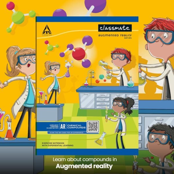 Classmate Augmented Reality Notebooks - 240 Pages | Pack of 3 Long Size Unruled Notebooks for School Students | Immersive AR Learning Experience | 29.7cm x 21.0cm | Unruled AR Notebook - Image 6