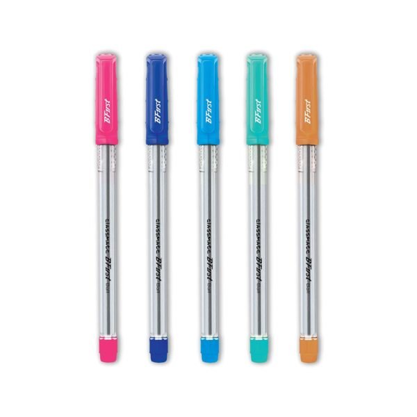 Classmate BFirst Ball Pen (Blue)- Pack of 50, (4030278) Octane Neon Gel 25s Jar- 25 Blue Gel Pens - Image 7