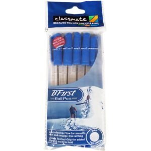 Classmate Bfirst Ball Pen - Blue, 5 Numbers Pouch