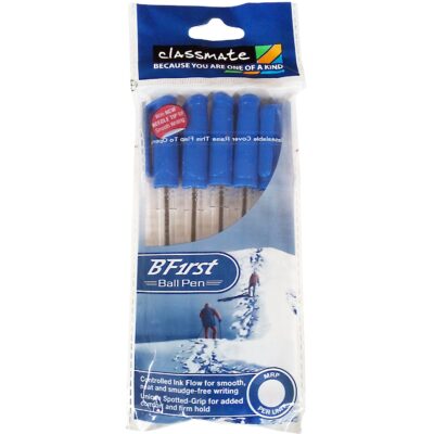 Classmate Bfirst Ball Pen - Blue, 5 Numbers Pouch