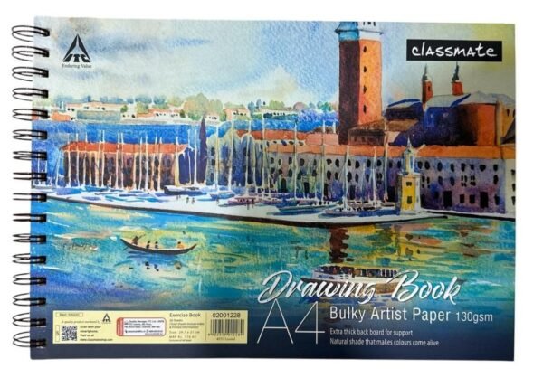 Classmate Bulky Artist Paper Drawing Book A4 Size (130 GSM)