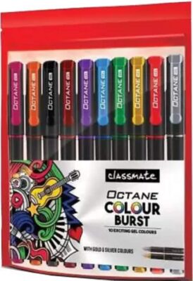 Classmate Comfort Soft Grip Pen Gift Set (Pack Of 10), Mult…