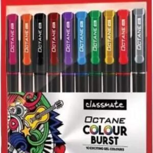 Classmate Comfort Soft Grip Pen Gift Set (Pack Of 10), Multi-coloured, Multi