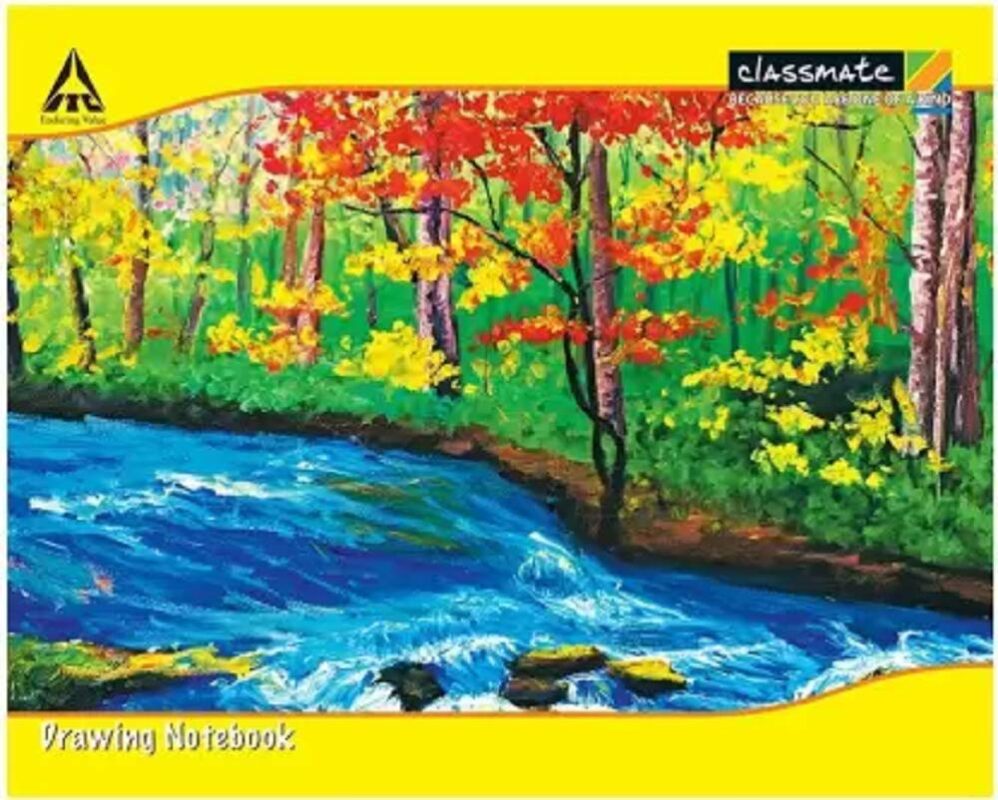 Classmate Drawing Book A4 Notebook Non Ruling (Drawing Book) 40 Pages (Multicolor, Pack of 4)