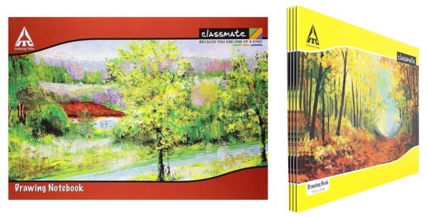Classmate Drawing Book - A4, Soft Cover - Pack of 12 & Classmate Drawing Book - Unruled - Image 4