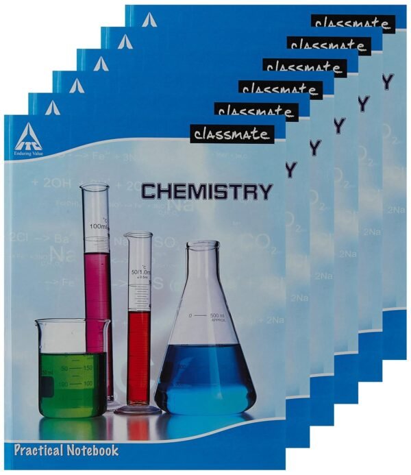 Classmate ITC Practical Notebook - Chemistry - 28 X 22 cm, Hard Cover, Single Line (pack of 6)