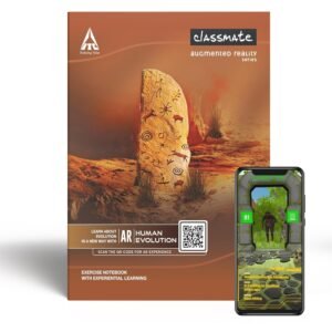 Classmate Interaktiv AR| Soft Cover | Long Book for students | 29.7 cm x 21 cm | Single Line | 172 Pages | Pack of 3