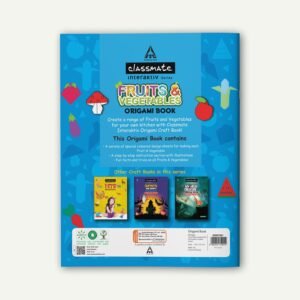 Classmate Interaktiv Origami Craft Book (Pack of 2 ) - Fruits & Veggies and Pets, Multicolor (2661001)