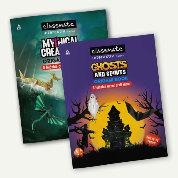 Classmate Interaktiv Origami Craft Book (Pack of 2 ) - Mythical Creatures and Ghosts & Spirits, Multicolor (2661002) - Image 4