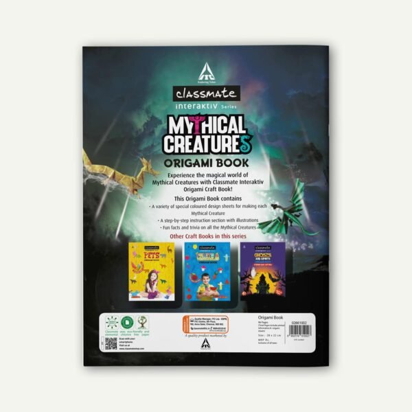 Classmate Interaktiv Origami Craft Book (Pack of 2 ) - Mythical Creatures and Ghosts & Spirits, Multicolor (2661002) - Image 6