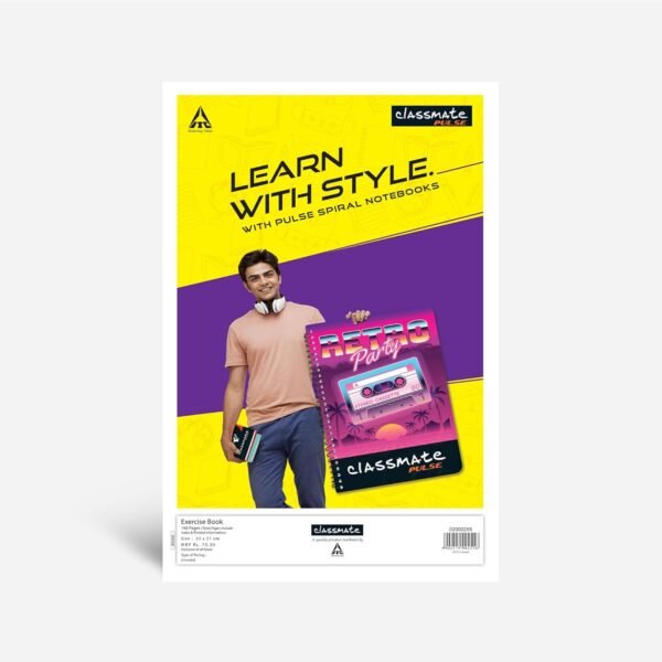 Classmate Long Book | 160 Pages | Unruled | 33.0cm x 21.0cm | Pack of 2 | Long Size Unruled Notebook for School Students - Image 6