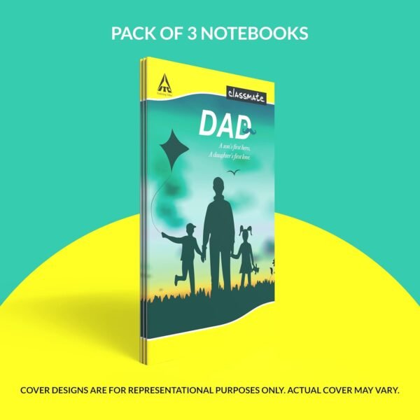 Classmate Long Book - Single Line, 172 Pages, 272 mm x 167 mm - Pack Of 3 & Classmate Notebook - Single Line - Image 5