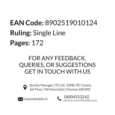 Classmate Long Book - Single Line, 172 Pages, 297 mm x 210 …
