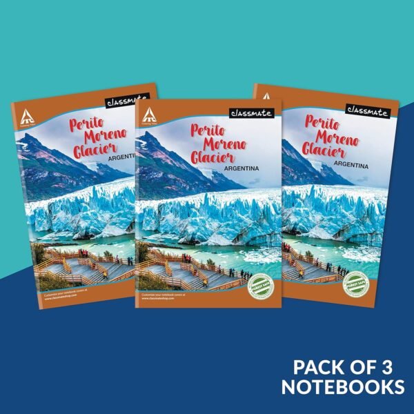 Classmate Long Book - Unruled, 140 Pages, 297 mm x 210 mm - Pack Of 3 - Image 2