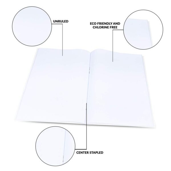 Classmate Long Book - Unruled, 140 Pages, 297 mm x 210 mm - Pack Of 3 - Image 5