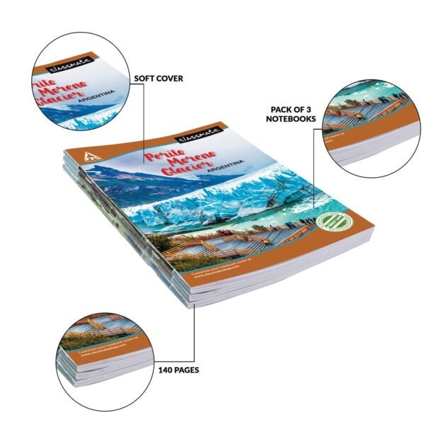 Classmate Long Book - Unruled, 140 Pages, 297 mm x 210 mm - Pack Of 3 - Image 7