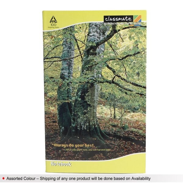 Classmate Long Notebook - 314mm x 194mm, Soft Cover, 160 Pages, Single Line - Pack of 6