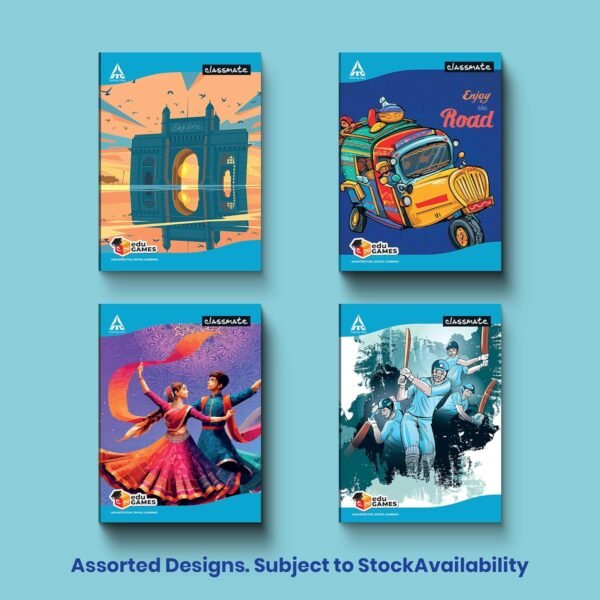 Classmate Long Notebook - A4, Soft Cover, 304 Pages, Single Line (Pack of 6) - Image 6
