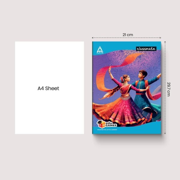 Classmate Long Notebook - A4, Soft Cover, 304 Pages, Single Line (Pack of 6) - Image 7