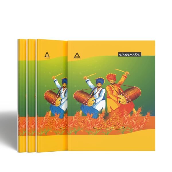 Classmate Longbook - Single Line, 344 Pages, 297mm x 210mm, Pack of 4 - Image 3