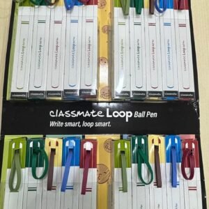 Classmate Loop Ball Pen Pack, 20 Pens, Assorted Colours, Writes 5,000m