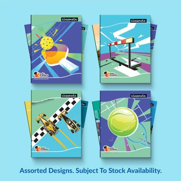 Classmate Notebook | 172 Pages | Unruled | 24.0cm x 18.0cm | Pack of 4 | Unruled Notebook for School Students - Image 2