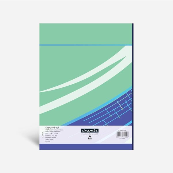 Classmate Notebook | 172 Pages | Unruled | 24.0cm x 18.0cm | Pack of 4 | Unruled Notebook for School Students - Image 7