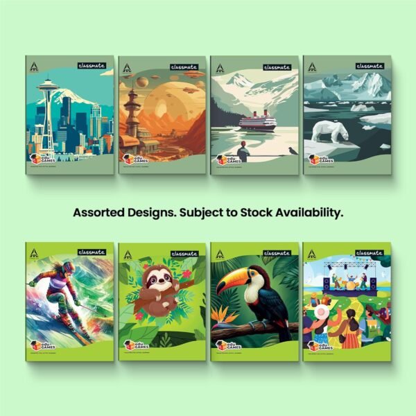 Classmate Notebook | 72 Pages | Single Line | 24.0cm x 18.0cm | Pack of 4 | Ruled Notebook for School Students - Image 6