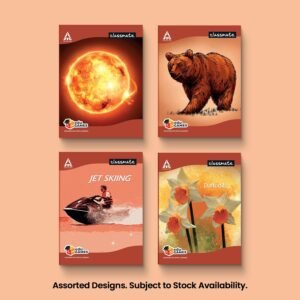 Alternative view of Classmate Notebook | 72 Pages | Unruled | 24.0cm x 18.0cm | Pack of 4 | Unruled Notebook for School Students