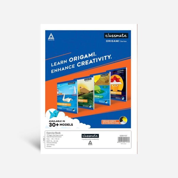Classmate Notebook | 72 Pages | Unruled | 24.0cm x 18.0cm | Pack of 4 | Unruled Notebook for School Students - Image 6