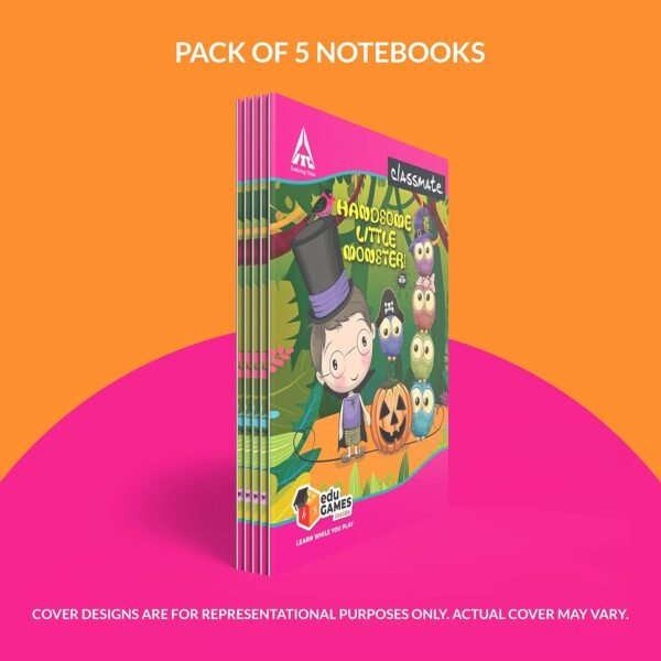 Classmate Notebook - Single Line, 172 Pages, 190 mm x 155 mm - Pack Of 10