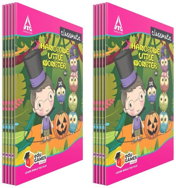 Classmate Notebook - Single Line, 172 Pages, 190 mm x 155 mm - Pack Of 10 - Image 6