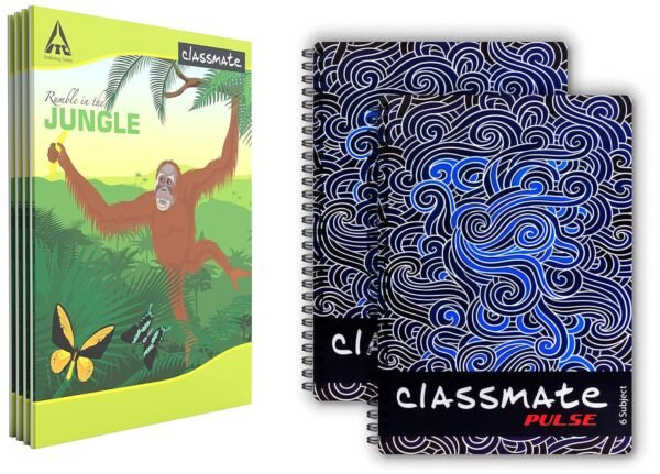 Classmate Notebook - Unruled & Classmate Pulse Spiral Notebook - 240 mm x 180 mm, Soft Cover, 200 Pages, Unruled - Image 7