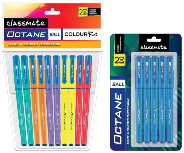 Classmate Octane- Blue Ball Pens (Pack of 10) Octane- Blue Ball Pens (pack Of 5) - Image 4