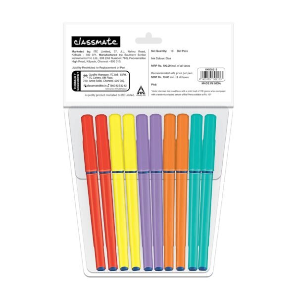 Classmate Octane- Blue Ball Pens (Pack of 10) Octane- Blue Ball Pens (pack Of 5) - Image 6