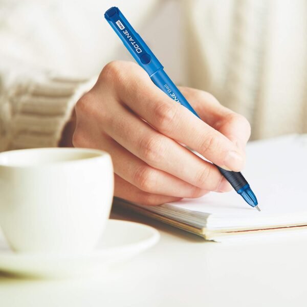 Classmate Octane- Blue Ball Pens (pack Of 5) | Smooth & Fast Writing Ball Pens | Comfortable To Hold & Write| School & Office Stationery| Work From Home Essentials - Image 5