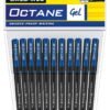 Classmate Octane- Blue Gel Pens (pack Of 11) Smooth Writing Pens| Water-proof Ink For Smudge-free Writing| Preferred By Students For Exam & Class Notes| Study At Home Essentials
