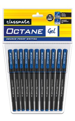 Classmate Octane- Blue Gel Pens (pack Of 11) Smooth Writing…