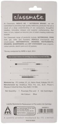 Classmate Octane Fountain Pens (Pack of 10)