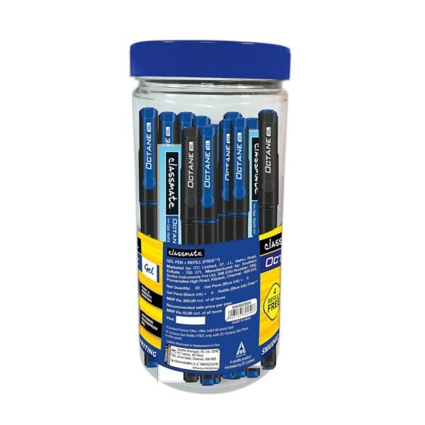 Classmate Octane Gel - Jar of 25 pens (assorted) -