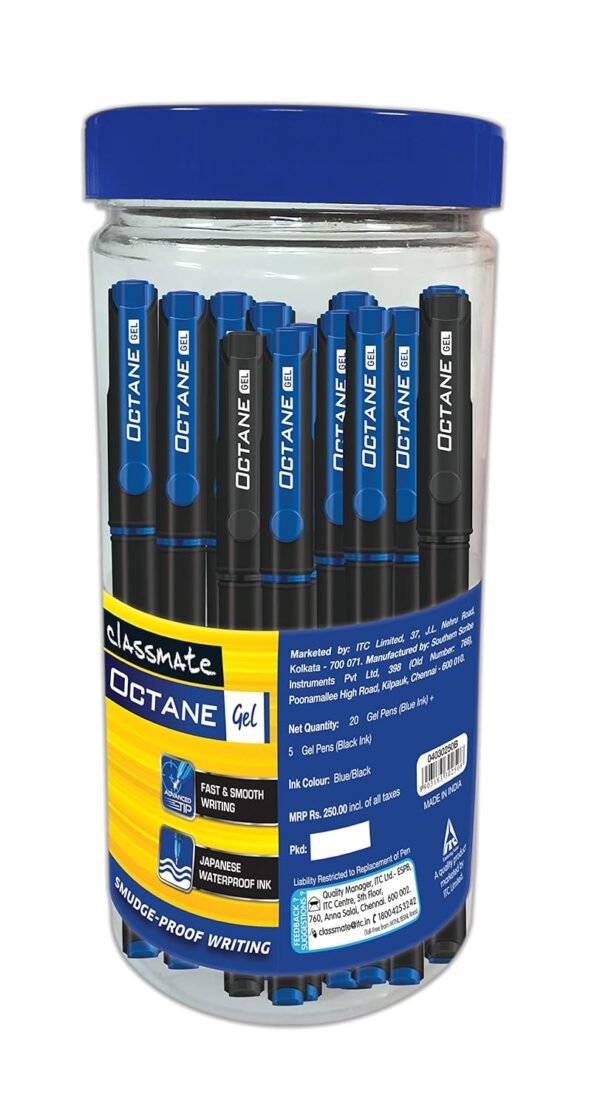Classmate Octane Gel - Jar of 25 pens (assorted) - - Image 2