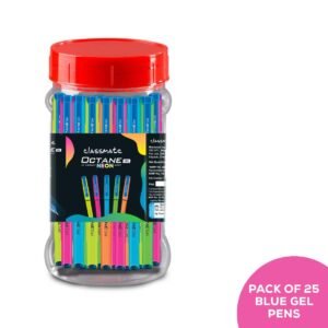 Classmate Octane Gel Neon - Count of 5 (Blue)