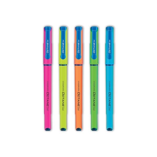 Classmate Octane Gel Neon - Count of 5 (Blue) - Image 4