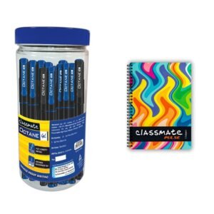 Alternative view of Classmate Octane Gel Pen (Blue & Black)- Pack Of 25 + 10 Gel Refills Free & Classmate Pulse Single Line 5-Subject Notebook - 297Mm X 210Mm, 60 Gsm, 250 Pages(Color And Design M