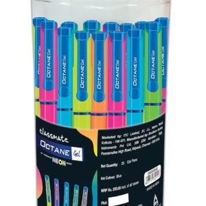Alternative view of Classmate Octane Neon Gel 25s Jar- 25 Blue Gel Pens| Smooth Writing Pens| Water-proof Ink For Smudge-free Writing| Preferred By Students For Exam & Class Notes| Study At Home Essentials