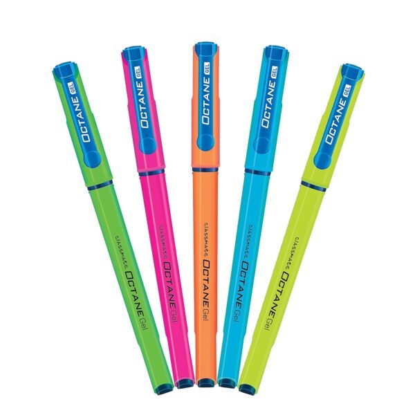 Classmate Octane Neon Gel 25s Jar- 25 Blue Gel Pens| Smooth Writing Pens| Water-proof Ink For Smudge-free Writing| Preferred By Students For Exam & Class Notes| Study At Home Essentials - Image 4