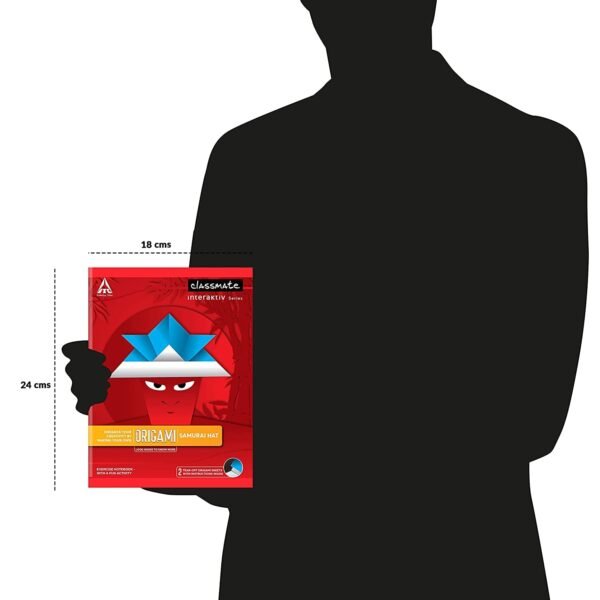 Classmate Origami Notebooks - Single Line, 168 Pages, 240 mm x 180 mm - Pack Of 12
