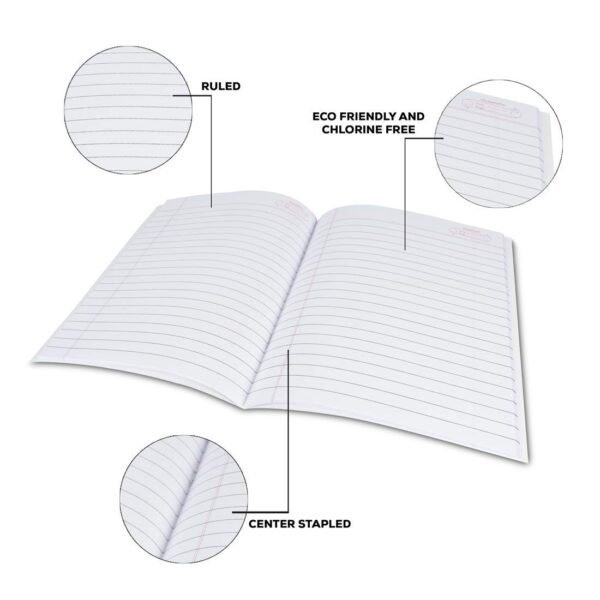 Classmate Origami Notebooks - Single Line, 168 Pages, 240 mm x 180 mm - Pack Of 12 - Image 6