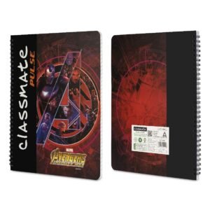 Classmate Premium 6 Subject Spiral Notebook - 203Mm X 267Mm, Soft Cover, 300 Pages, Unruled & Classmatepulse Notebook - Single Line, 180 Pages, Spiral Binding, 240Mm X 180Mm